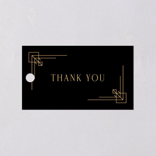 Vintage Hollywood Favor Gift Tags Licorice Signature