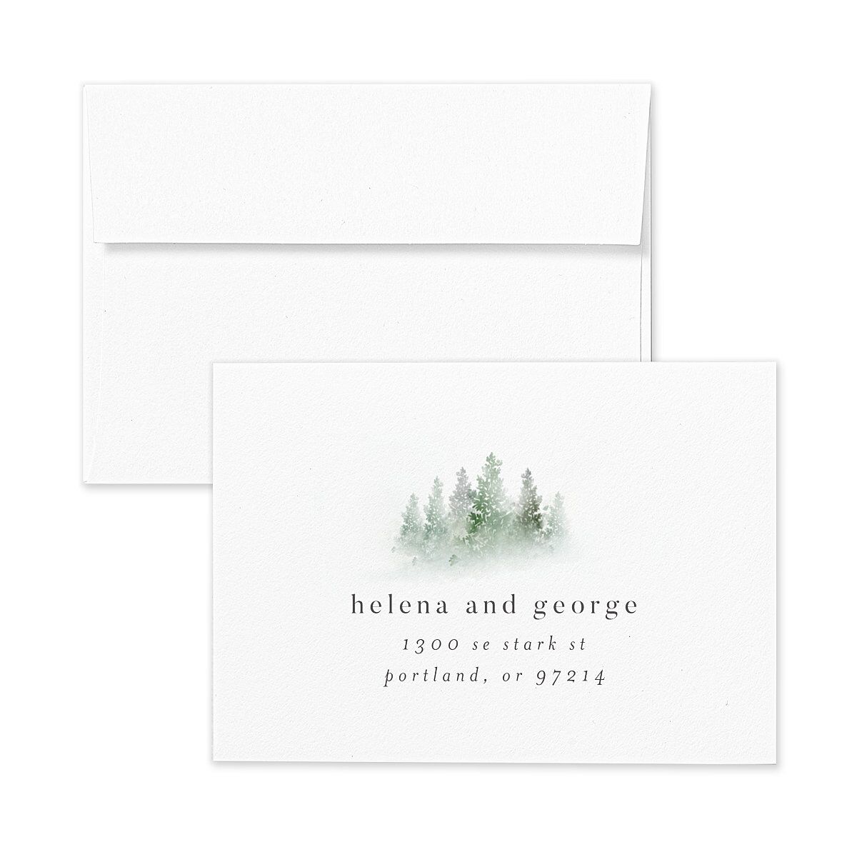 Mountain Mist Response Card Envelopes