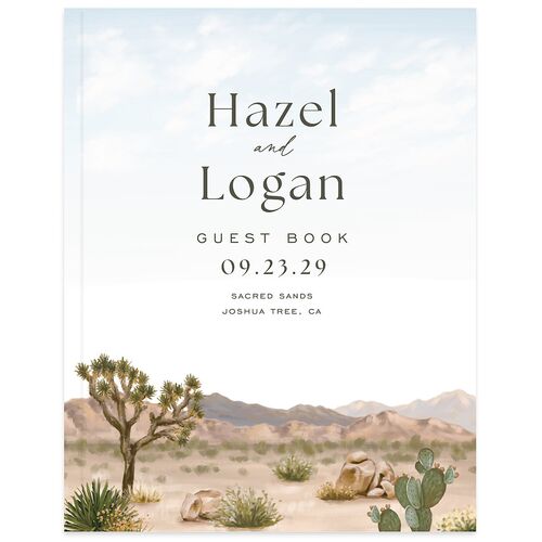 Desert Cactus Guest Books Bisque