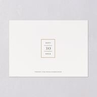 Refined Frame Save The Date Cards Gold Snow Signature smooth Blank No