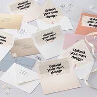 Upload Your Own Design Portrait Photo Bridal Shower Invitations Pure White Signature Blank Standard