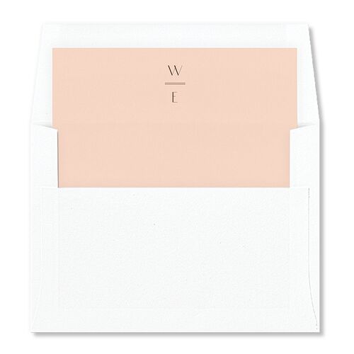 Watercolor Chicago Envelope Liners Soft Peach Standard