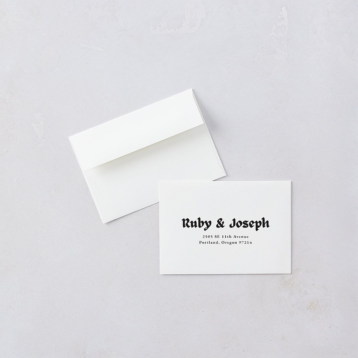 Gothic Fantasy Photo Wedding Response Cards Linen Signature Standard