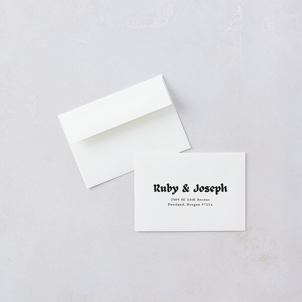 Gothic Fantasy Photo Wedding Response Cards Linen Signature Standard