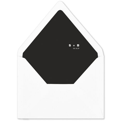 Cinematic Love Story Euro Envelope Liners Charcoal Luxe