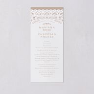 Papel Picado De Mexico Wedding Programs Taupe Signature