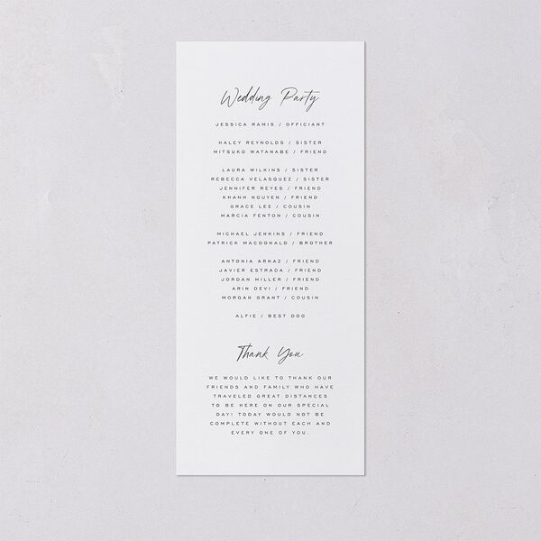 Metallic Edge Wedding Programs Gold Pure White Signature
