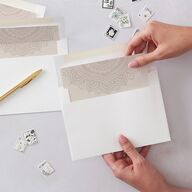 Indian Gilded Adornment Standard Envelope Liners Sand Standard