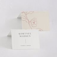 Floral Sketch Place Cards Off-White Signature