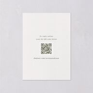 Elegant Garland Crest Wedding Response Cards Dark Camo Signature Standard
