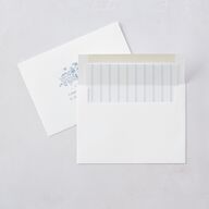 Vintage French Floral Toile Wedding Invitations Dusty Blue Signature Blank No Standard