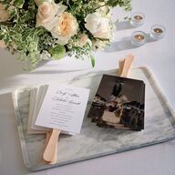 Exquisite Calligraphy Fan Programs Pure White Signature Standard