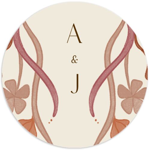 Indian Majestic Legacy Elephants Wedding Stickers Saddle Circle