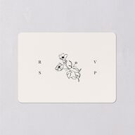 Elegant Minimal Wedding Response Cards Champagne Signature