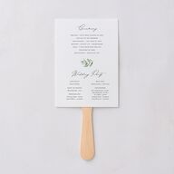 Gorgeous Greenery Fan Programs Pure White Signature Standard