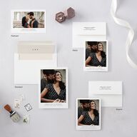 Simple Photo Save The Date Magnets Pure White Magnet Paper