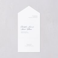 Eternal Love All-in-One Wedding Invitations Cruise Signature Light Both Recipient and Return Addresses