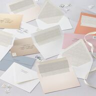 Elegant Lace Wedding Invitations Pure White Signature Blank No Standard