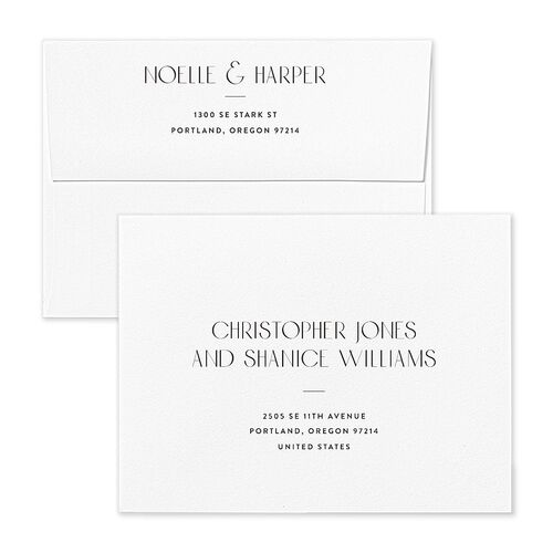 Vintage Nouveau Floral Save the Date Petite Card Envelopes Terracotta Thyme Recipient Address Signature Standard