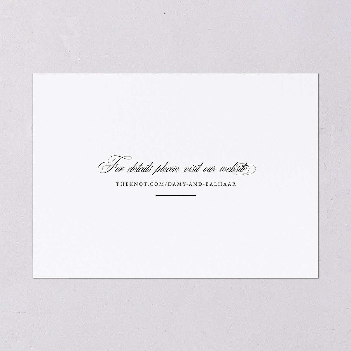 Vintage Flourish Save The Date Cards Pure White Signature smooth Blank No Standard