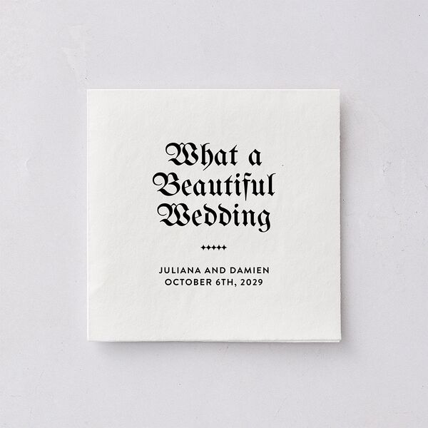 Moody Gothic Rose Cocktail Napkins Midnight Napkin Uncoined