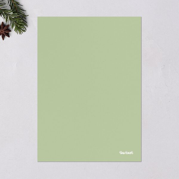 Joyful Arch Holiday Cards Dark Green Signature Blank Standard Portrait