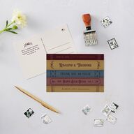 Vintage Storybook Thank You Postcards Merlot