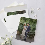 Picture This Photo Wedding Invitations Greenery Signature Blank No Standard