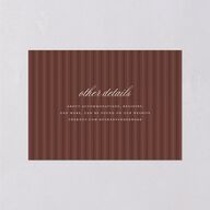 Vintage Oval Monogram Wedding Response Cards Merlot Signature Standard