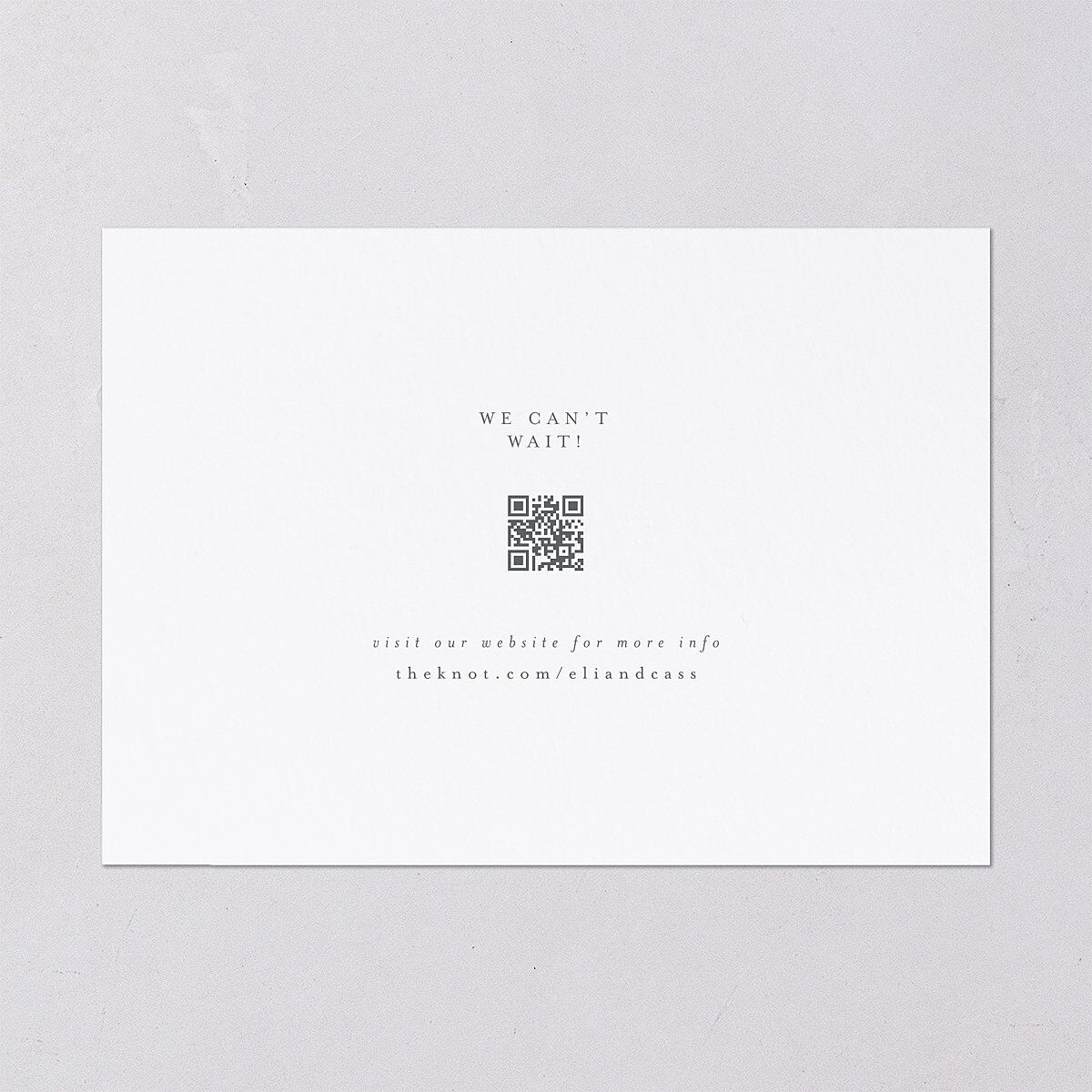 Triptych Photo Save the Date Cards Pure White Signature smooth Blank No Standard