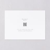 Triptych Photo Save the Date Cards Pure White Signature smooth Blank No Standard