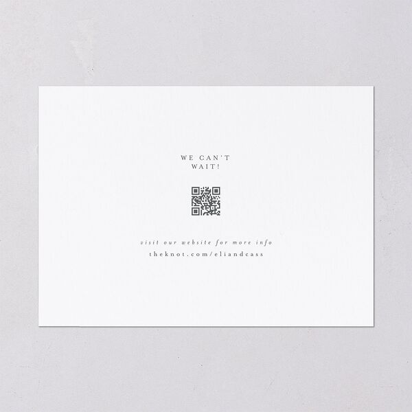 Triptych Photo Save the Date Cards Pure White Signature smooth Blank No Standard