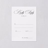Formal Nautical Wedding Response Cards Midnight Signature Standard