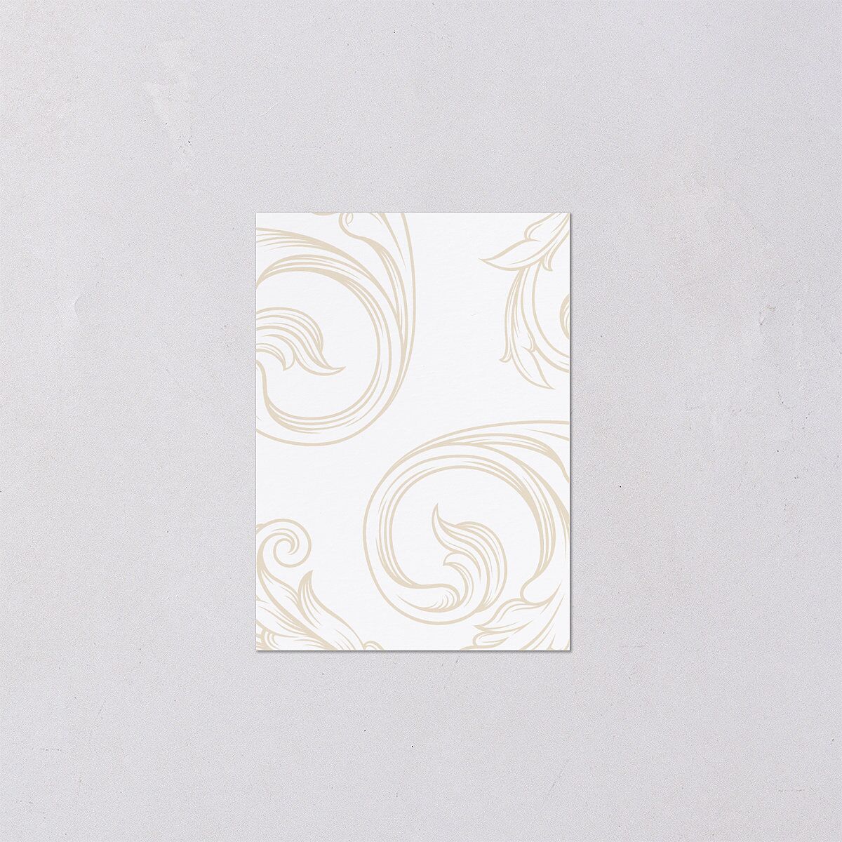 Vintage Regency Monogram Frame Foil QR Code RSVP Cards Pure White Signature Standard