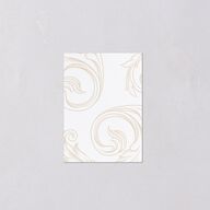 Vintage Regency Monogram Frame Foil QR Code RSVP Cards Pure White Signature Standard