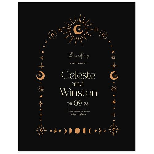 Celestial Galaxy Guest Books Midnight