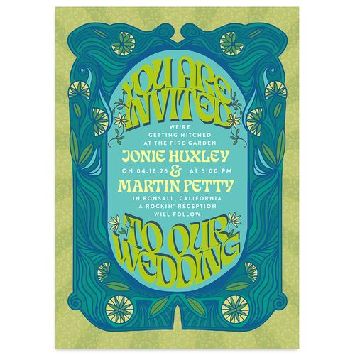 Wedstock Wedding Invitations Sky Signature Blank No Standard