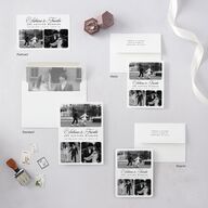Modern Classic Picture Portrait Save The Date Magnets Pure White Magnet Paper