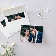 Minimal Accent Thank You Cards Pale Blue