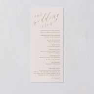At Last Wedding Programs Linen Signature