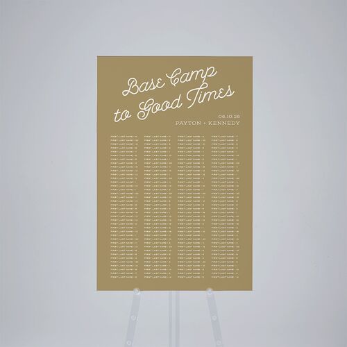 Happy Campers Standard Seating Chart Large Biscotti Standard Outdoor Corrugated L Seating
