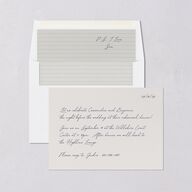 Handwritten Love Note Rehearsal Dinner Invitations Ivory Signature Blank Standard