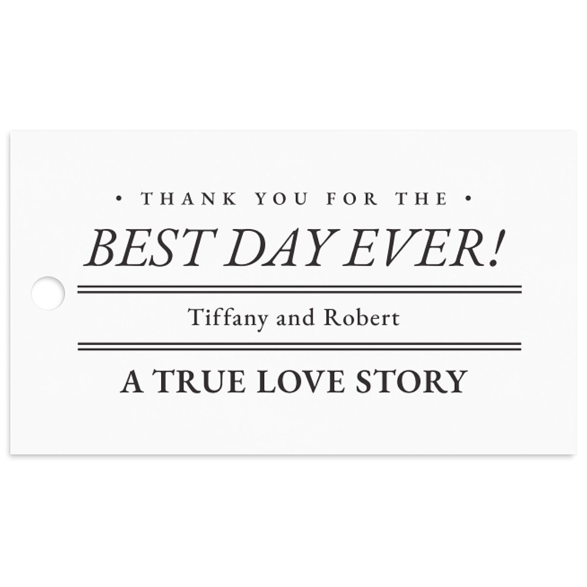 Newspaper Favor Gift Tags