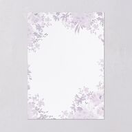 Monochrome Blooms Wedding Invitations Gold Sheer Lilac Signature Blank No Standard