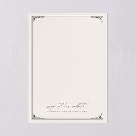 Vintage Gothic Rehearsal Dinner Invitations Licorice Signature Blank