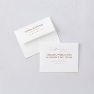 Once Upon a Time Thank You Cards Gold Linen