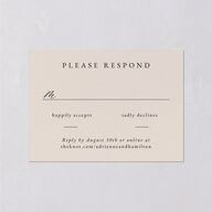 Beach Monogram Wedding Response Cards Baby Blue Signature Standard