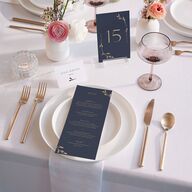 Gilded Sprigs Table Numbers Moody Blue Signature