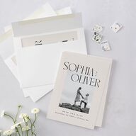 Editorial Names Save the Date Cards Champagne Signature smooth Blank No Standard