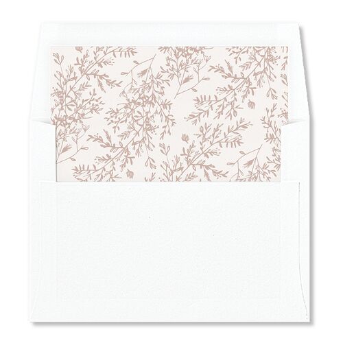 Botanical Branches Standard Envelope Liners Merlot Standard